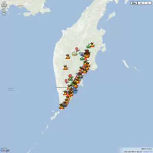 Интерактивная карта Камчатки