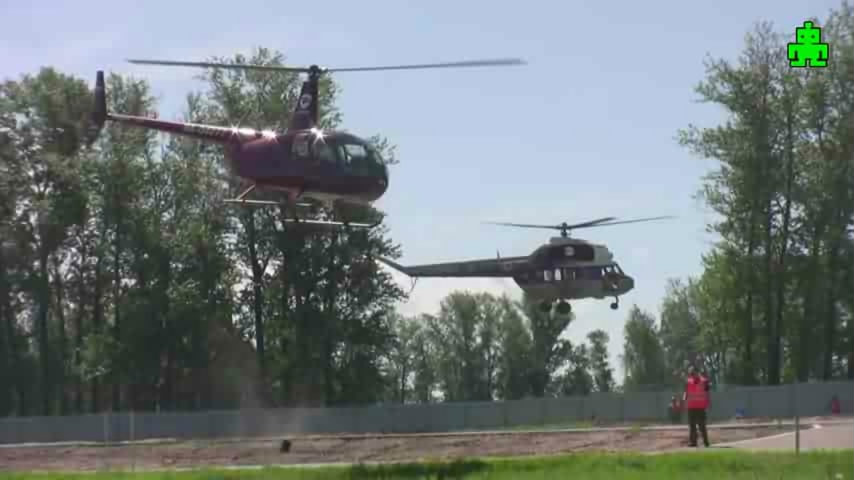 Московские вертолетные гонки. The Moscow Helicopter race.